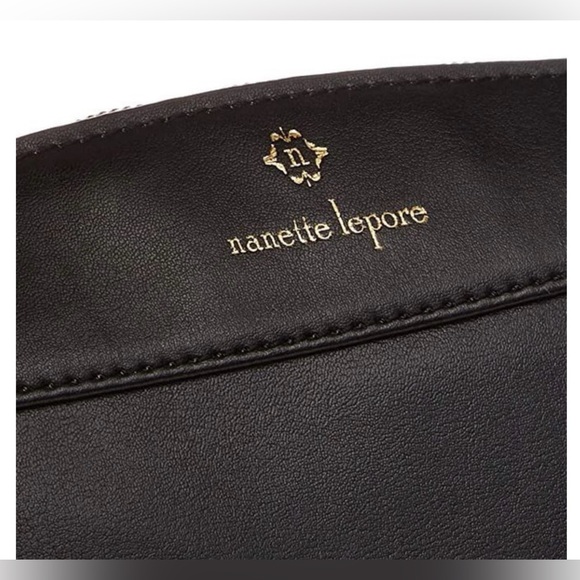 Nanette Lepore Shoulder & Crossbody Bag Black & White, N Print, 3Zippers&Rivets - Picture 6 of 14